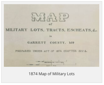 1874 Map of Military Lots