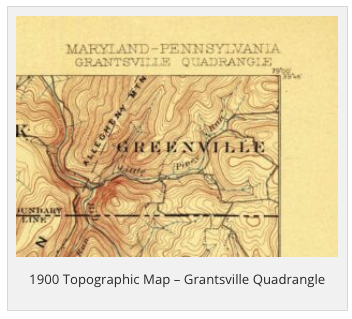 1900 Topographic Map Grantsville Quadrangle