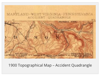 1900 Topographical Map Accident Quadrangle