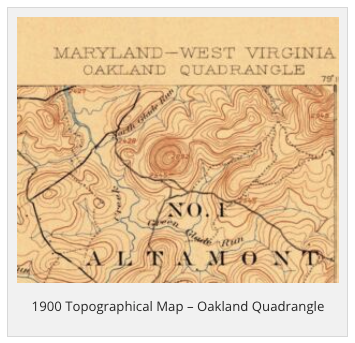 1900 Topographical Map Oakland Quadrangle