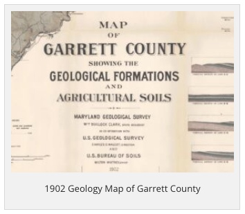 1902 Geology Map of Garrett County