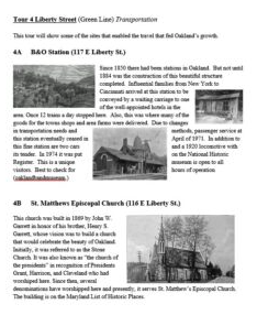 Oakland Walking Tours Printable Version